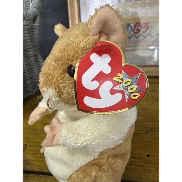 Vintage 2000 TY Beanie Babies Collection - Pellet the Chubby Hamster w/ Tags - Picture 4 of 6
